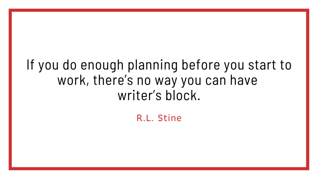 R.L. Stine on how to become a better writer R.L Stine on how to write an outline